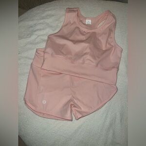 COPY - COPY - Lululemon kids crop top and short set